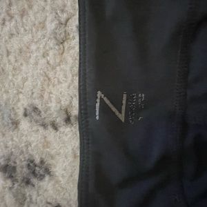 Zella gray mesh workout leggings cropped size small